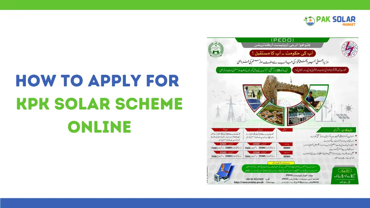 Apply for KPK Solar Scheme Online