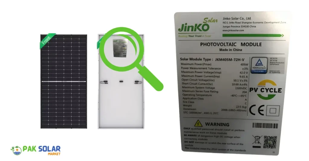 Jinko Solar Panel Verification Online